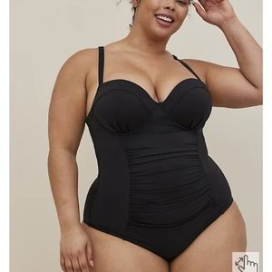 Torrid Black One-Piece Swimsuit